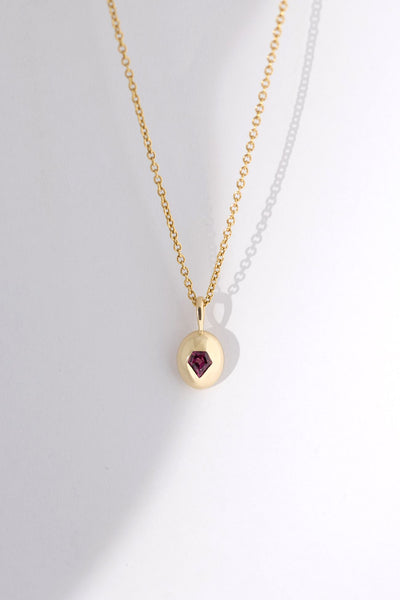 Oval Study Garnet One of a Kind