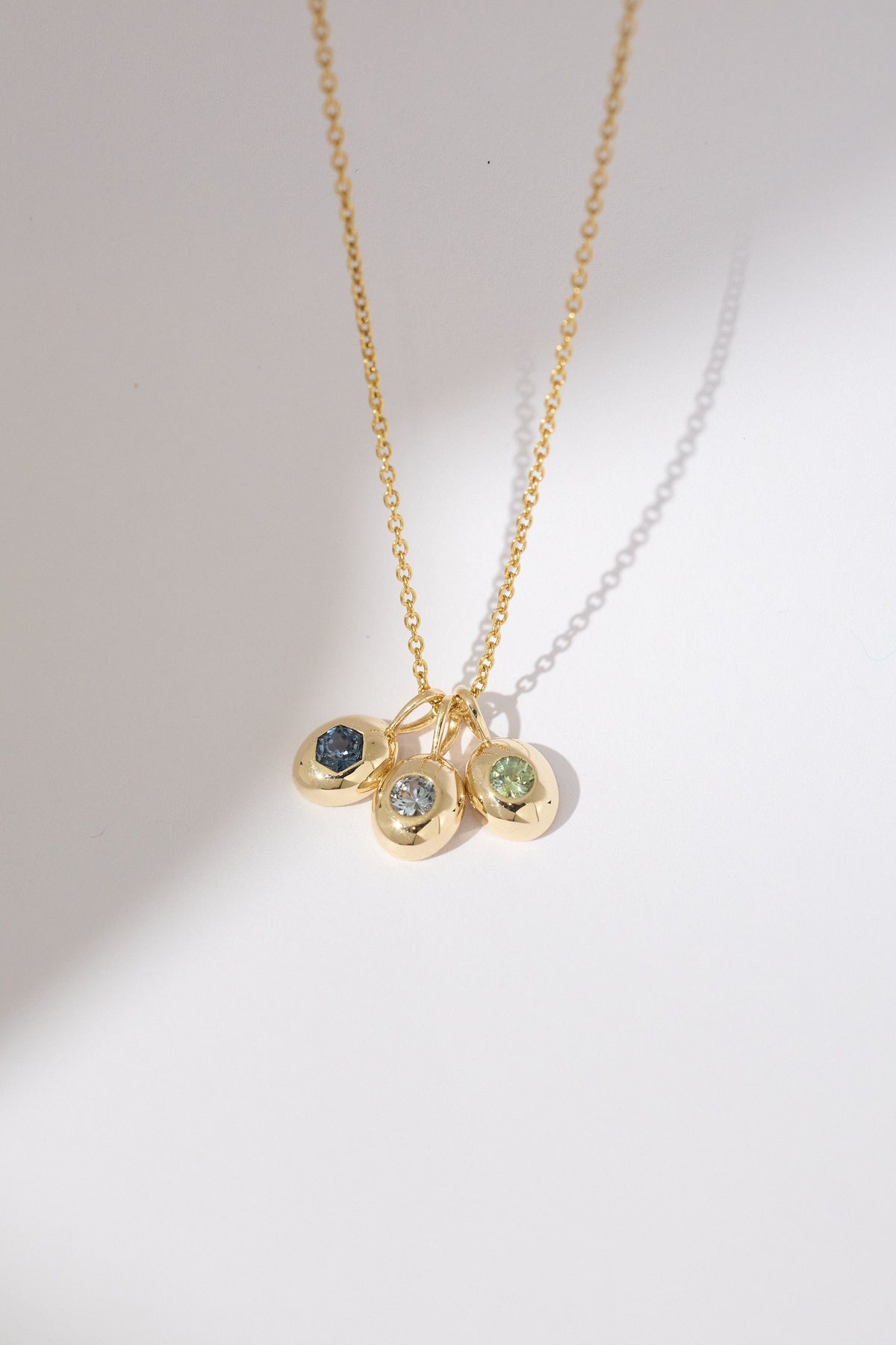 sanity:Round Seafoam Sapphire One of a Kind