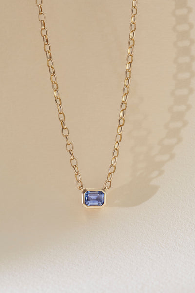 Full Bezel Sapphire Pendant