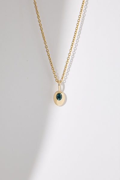Mini Oval Sapphire Pendant