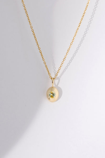 Montana Sapphire Pebble Charm