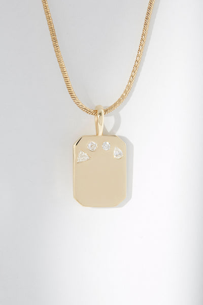 Midi Dog Tag Diamonds