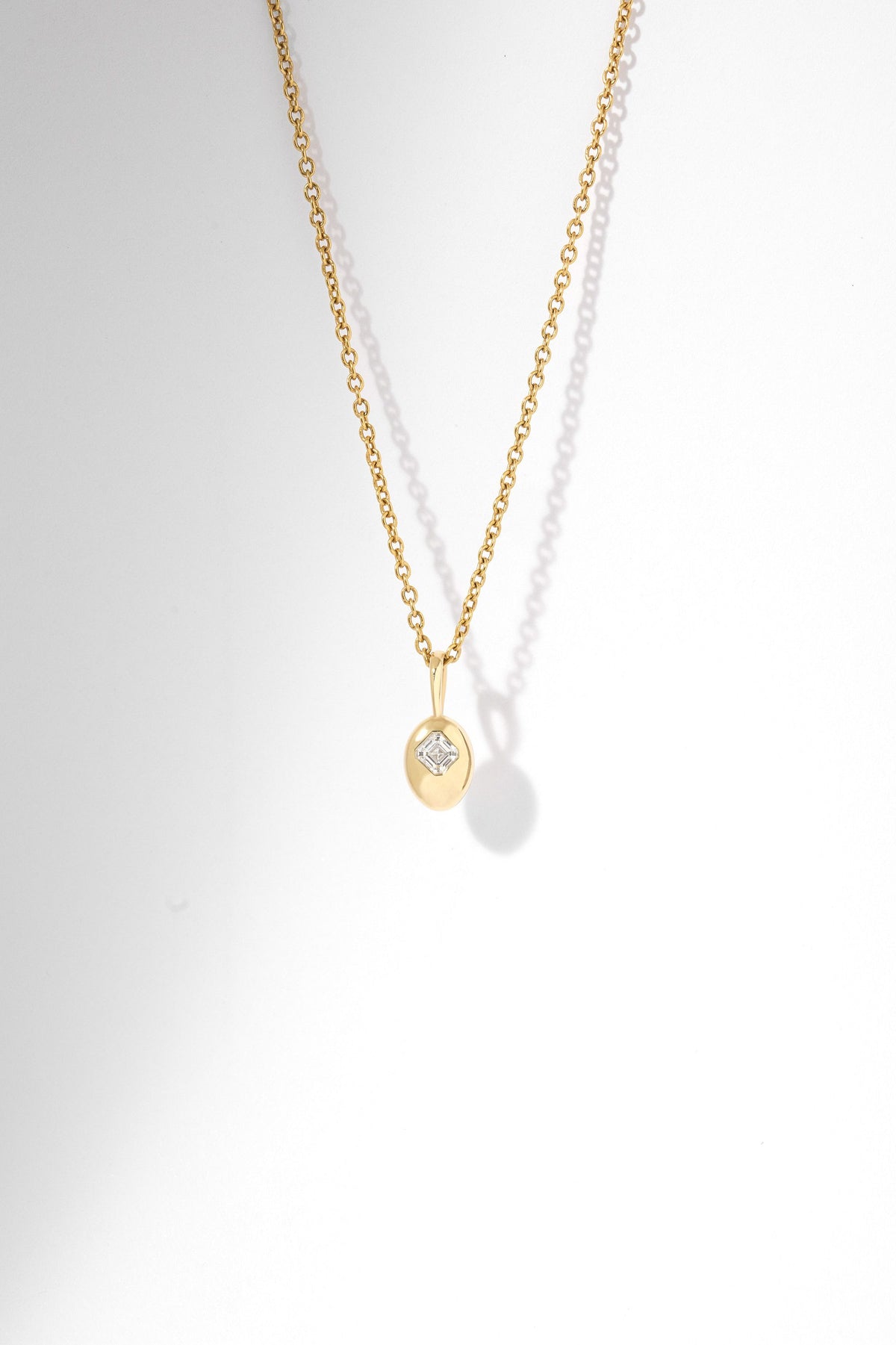 sanity:Asscher Diamond Pendant