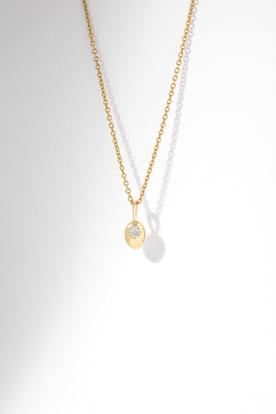 Asscher Diamond Pendant