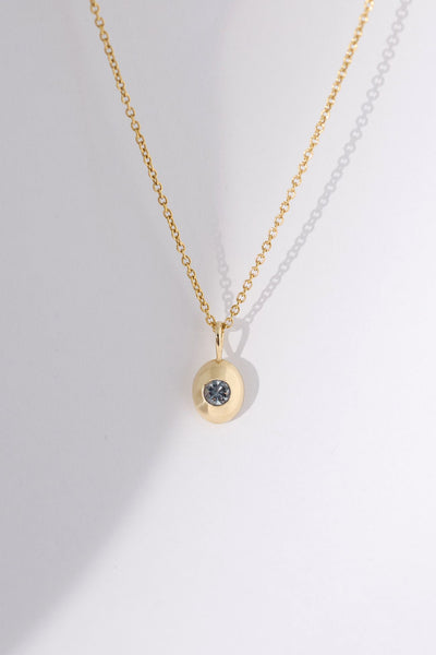 Round Study Sapphire One of a Kind