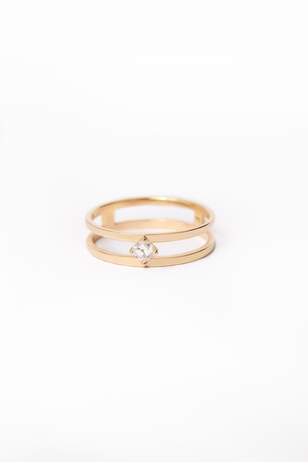 Midi Double Band with Carre Diamond listing_image